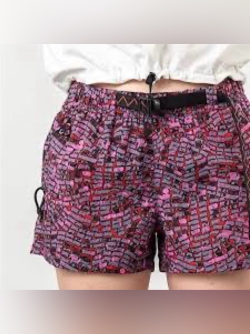 Nike ACG AOP Shorts Multi Color Hiking Running Active SIZE XS Workout Gym Pink